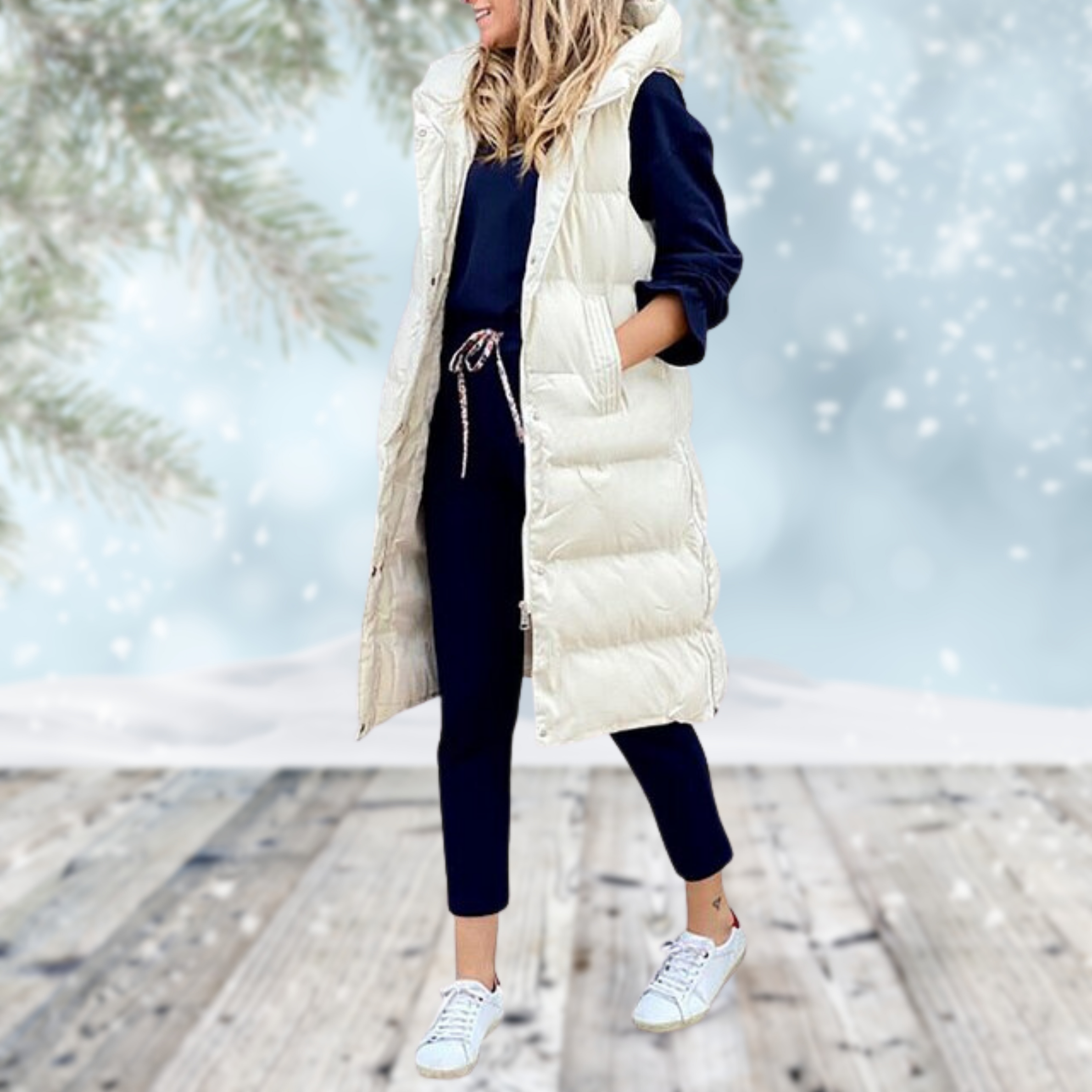 Stilla | Lang Vest Frakke Mindi Online