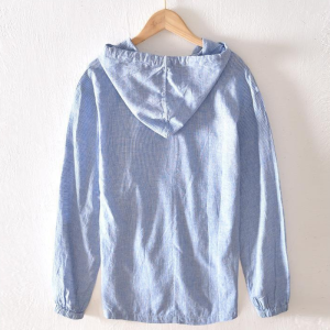 Stilla | Premium Oxford-Hættepullover i Linned