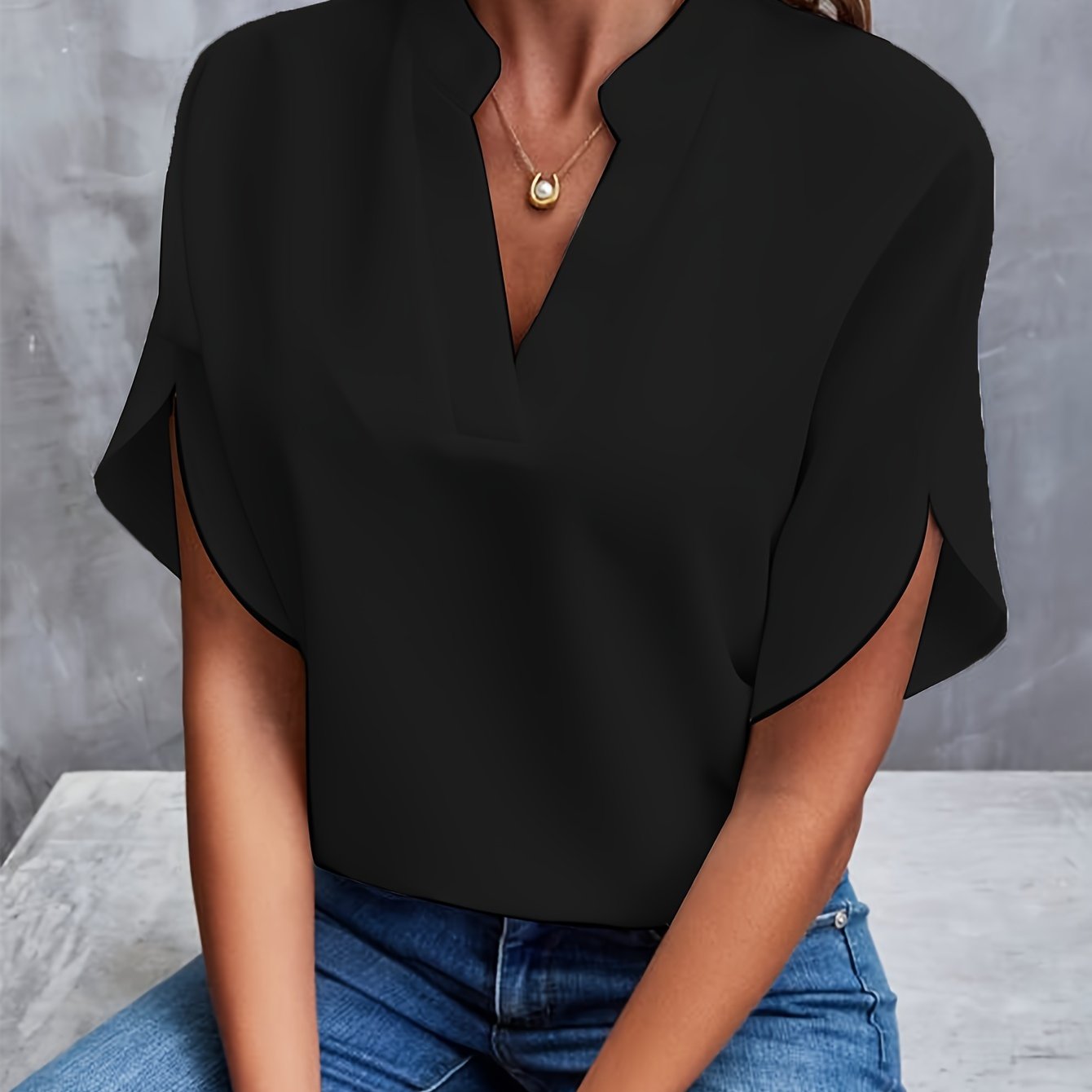 Stilla | Stilfuld Bluse Polyester Sofistikeret & Komfortabel Online