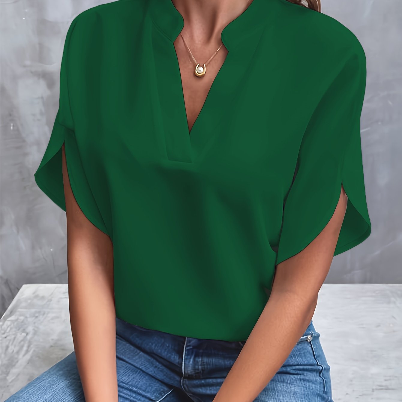 Stilla | Stilfuld Bluse Polyester Sofistikeret & Komfortabel Online