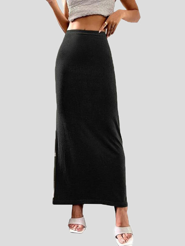 Stilla | Kvinderne Nederdele Afslappet Solid Slim Fit Maxi Nederdel