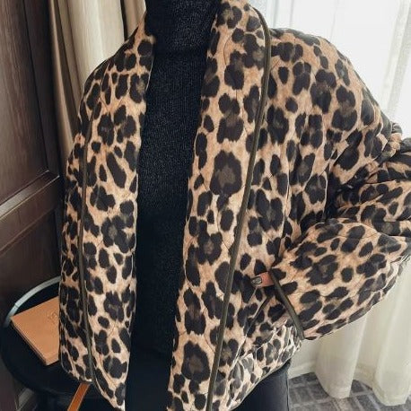 Stilla | Leopardmønster Luxusfrakke Online nu