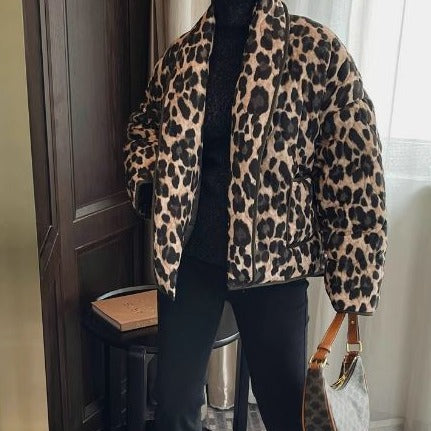 Stilla | Leopardmønster Luxusfrakke Online nu