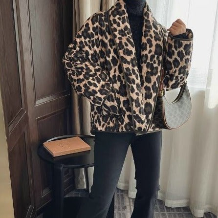 Stilla | Leopardmønster Luxusfrakke Online nu