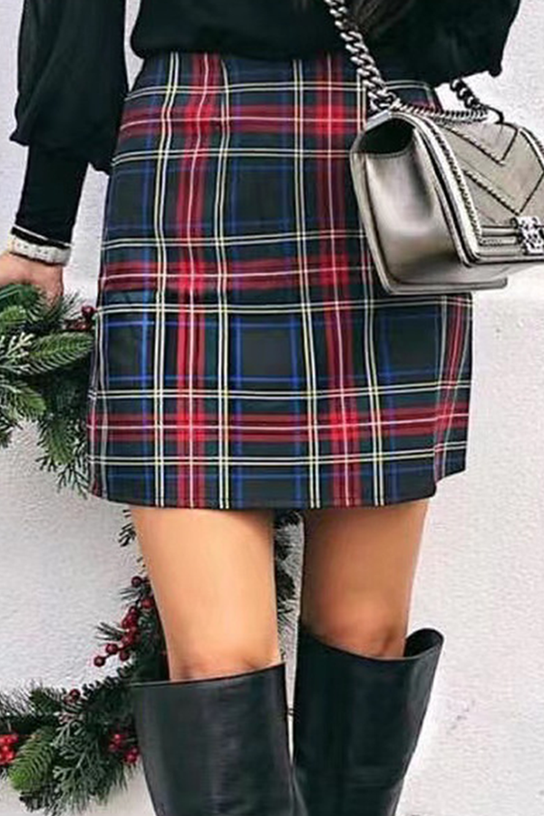 Stilla | Mode Elegant Plaid Type A-fuldt Print Bund