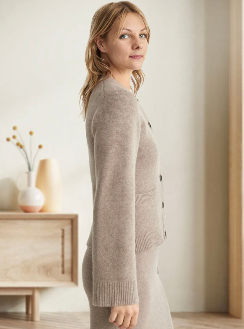 Stilla | Soft Button Strikketrøje