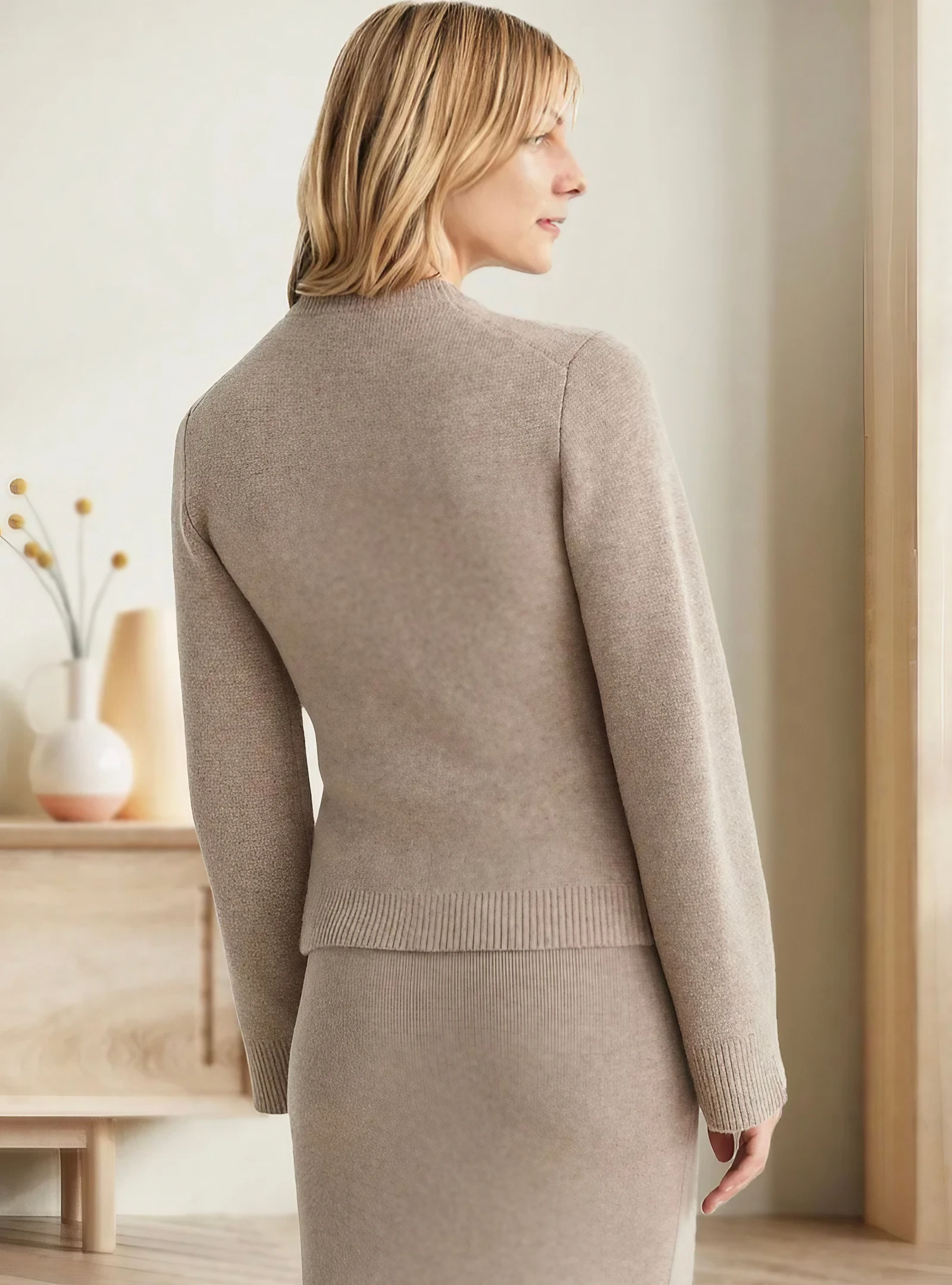 Stilla | Soft Button Strikketrøje