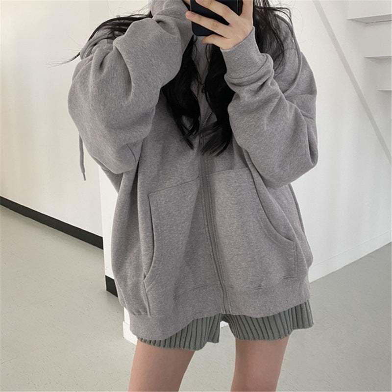 Stilla | Fiskeskjell Løs Sweatshirt Cardigan Jakke