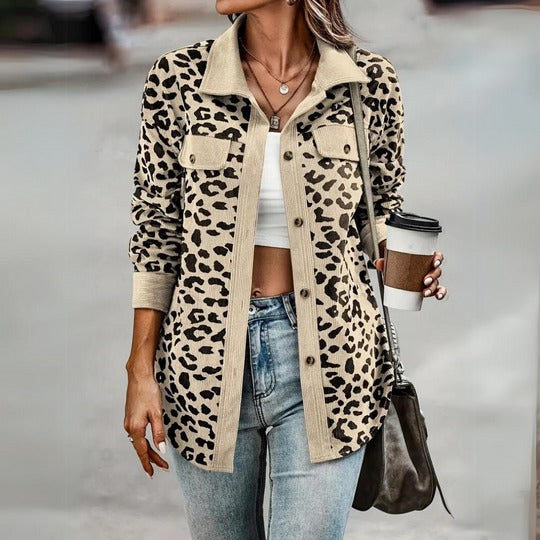 Stilla | Jakke Med Leopardskrift Rianne Chic