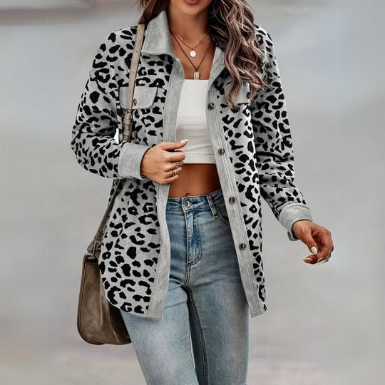 Stilla | Jakke Med Leopardskrift Rianne Chic