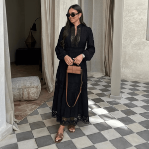 Stilla | Kjole Elegant Stil Broderier Perfekt Til Afslappet og Formelle Anledninger Hot på udsalg