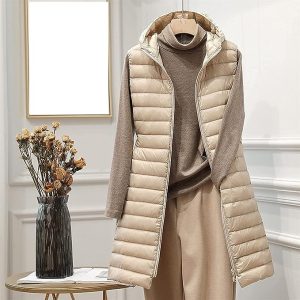 Stilla | Lang P olstret Vest Udsalg