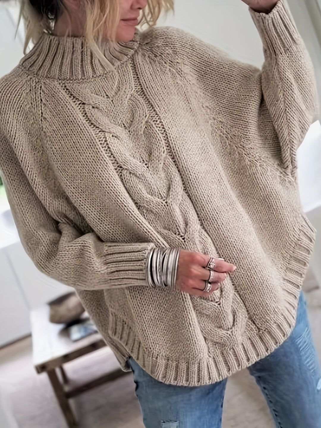 Stilla | Moderigtig strikpullover