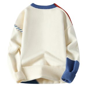 Stilla | Pullover Patchwork Af Højkvalitets Strikvarer For Maksimal Komfort