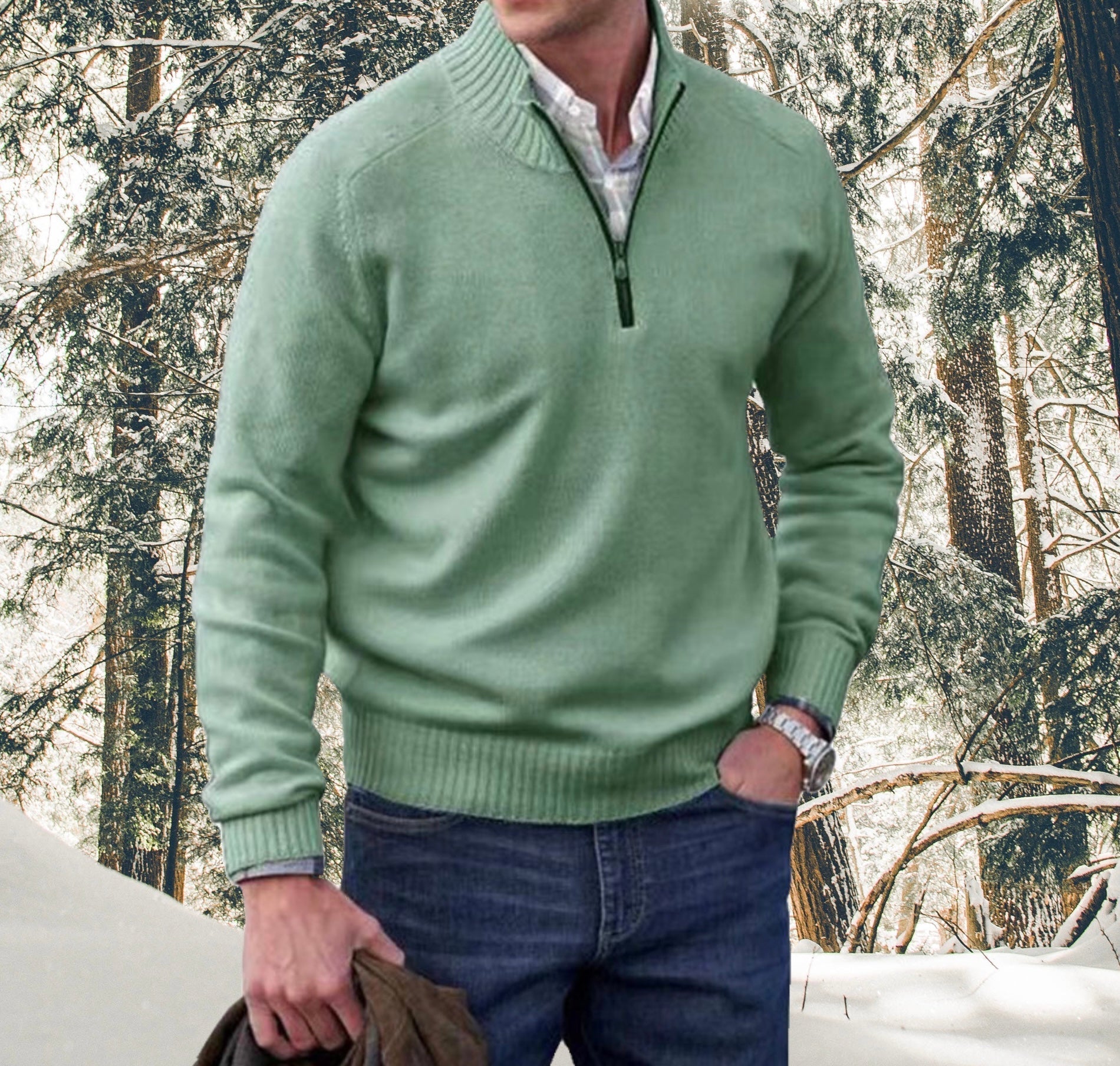 Stilla | Elegant lynlås sweatshirt