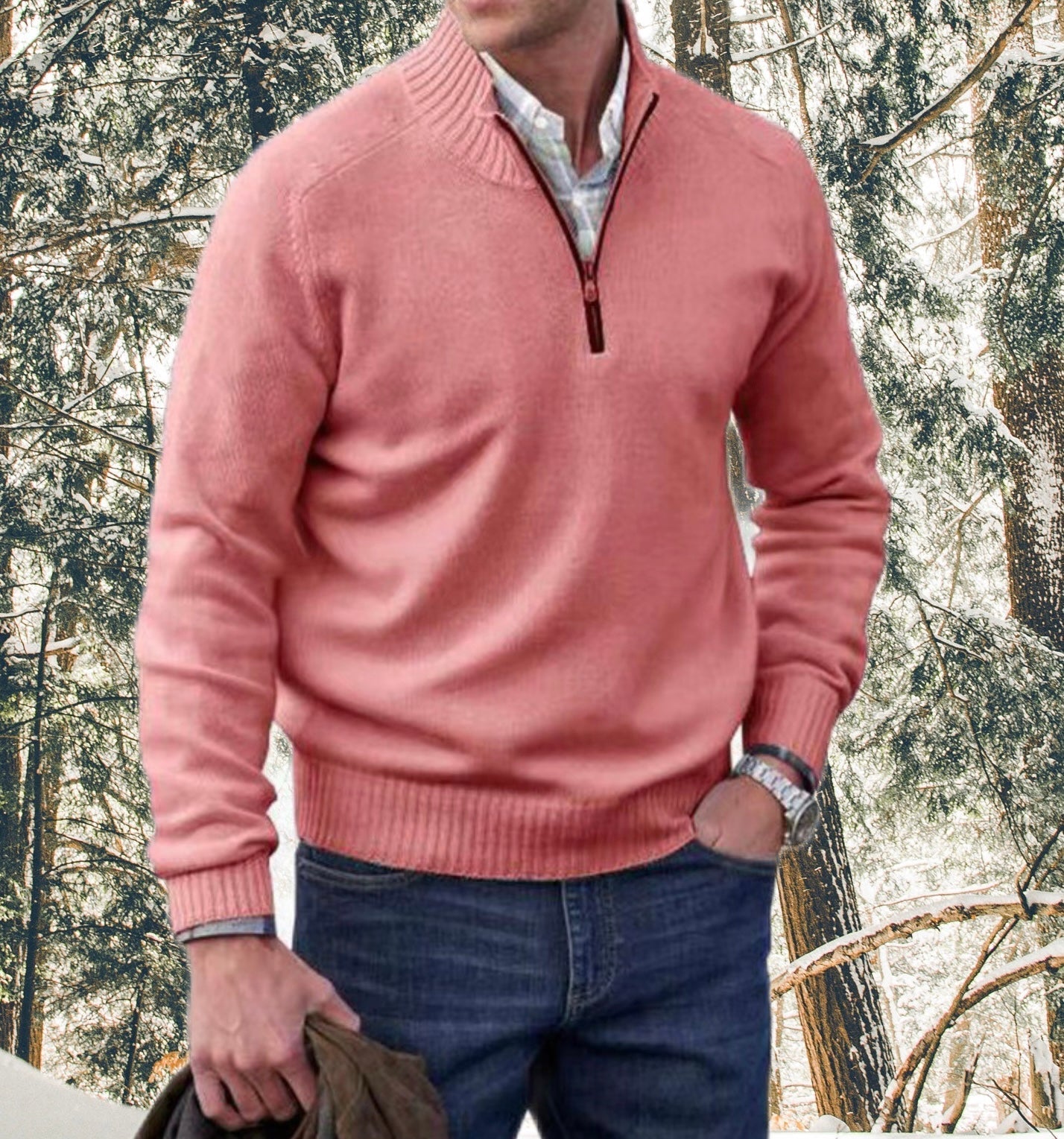 Stilla | Elegant lynlås sweatshirt