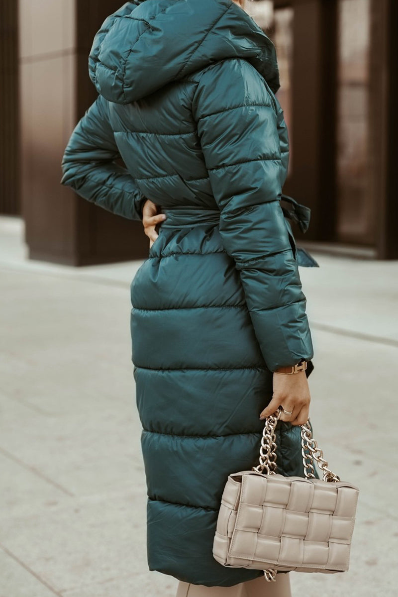 Stilla | Elegant Print Solid Patchwork Halv A-turtleneck Ydertøj
