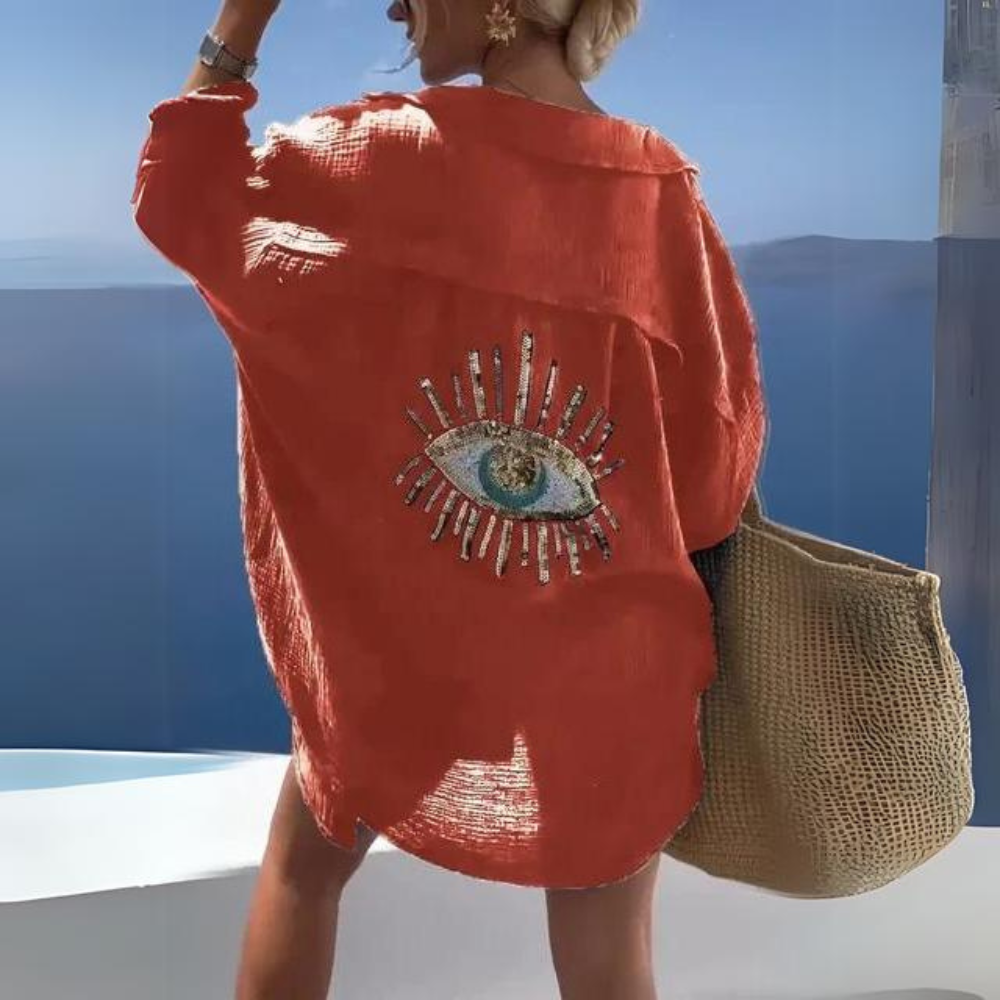 Stilla | Skjorte Med Øje Print Mode