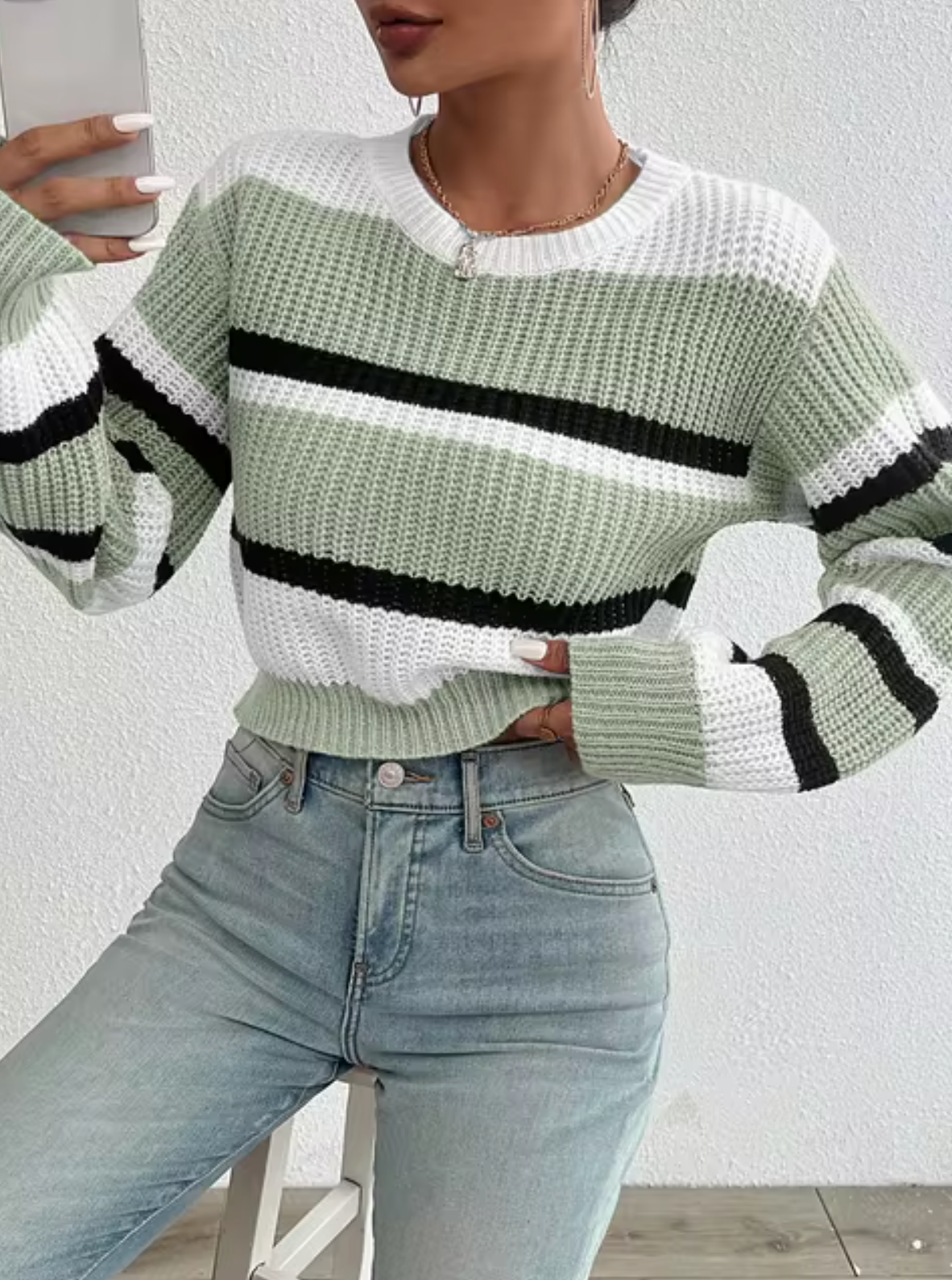 Stilla | Strikket Kort Sweater