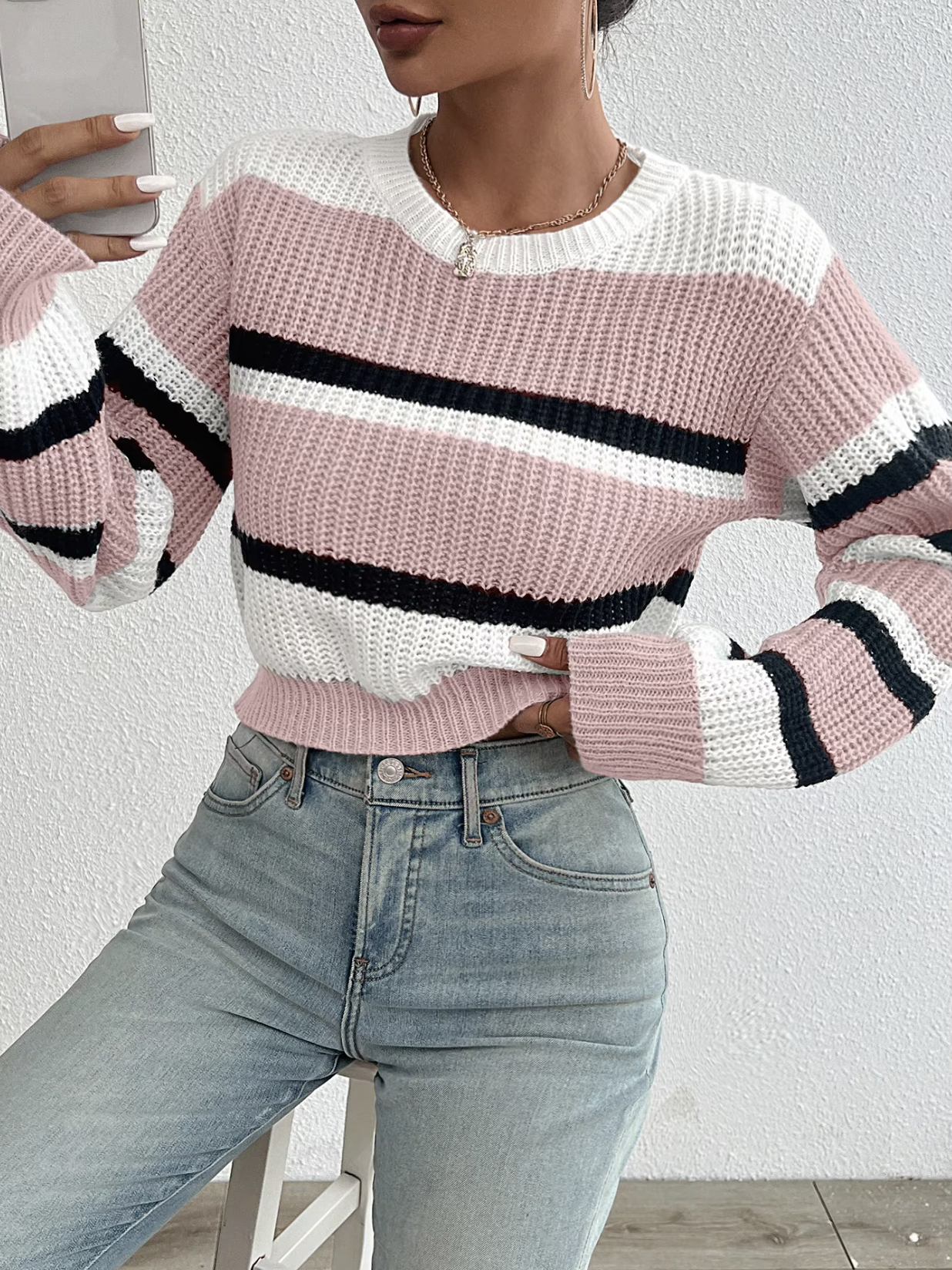 Stilla | Strikket Kort Sweater