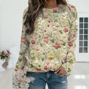 Stilla | Floral Langærmet Trøje