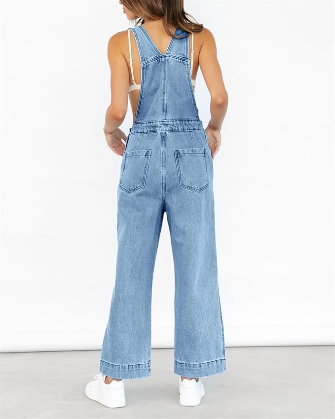 Stilla | Jeans-jumpsuit med brede ben til kvinder
