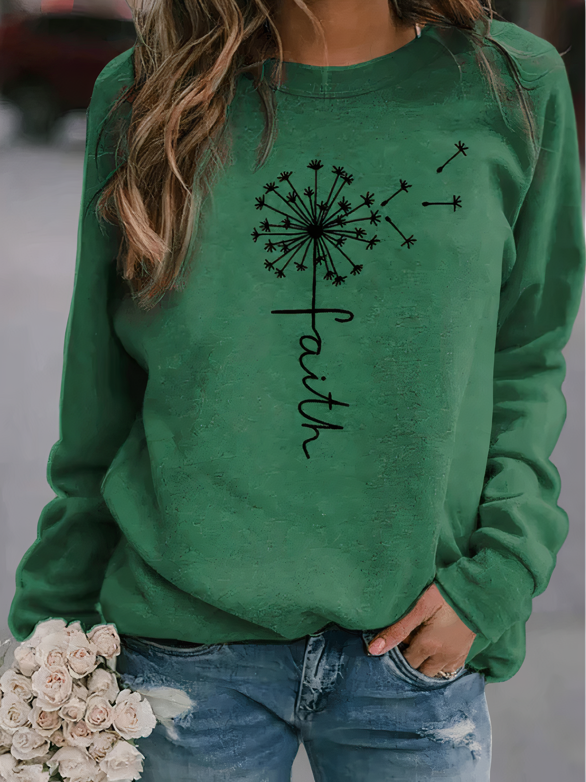 Stilla | Sweatshirt med grafisk design