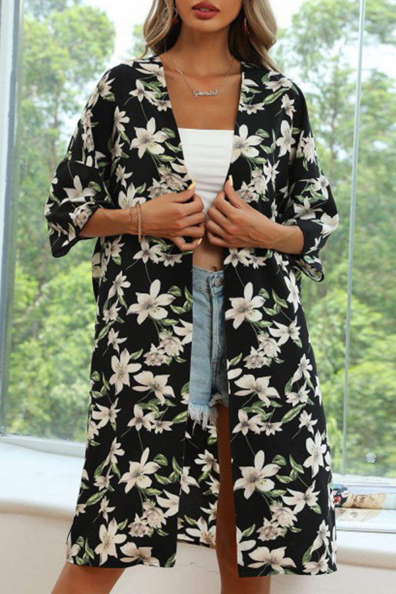 Stilla | Afslappet Floral Basic Toppe