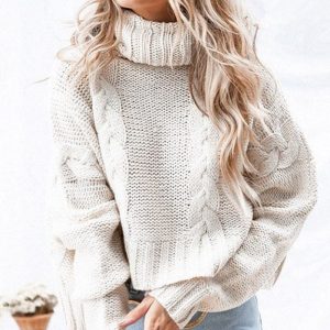 Stilla | Krammepullover Med Rullekrave