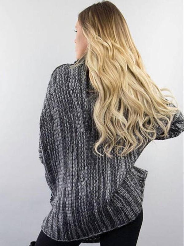Stilla | Rullekravestrikbluse med stilfuldt design til damer