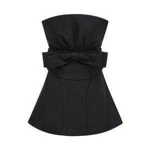 Stilla | Sløjfe Off Shoulder Mini Kjole