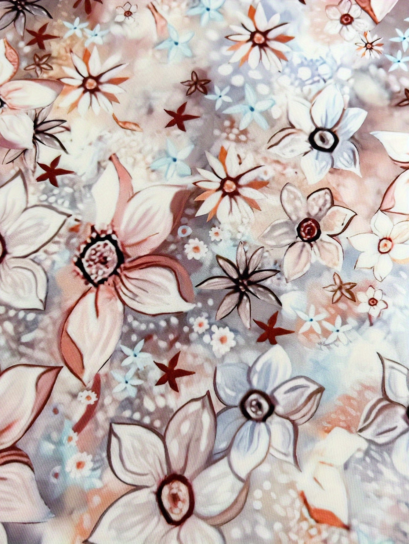 Stilla | Sommerskjorte Blomsterprint V-Hals Uden Ærmer