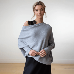 Stilla | Alsidig Pullover Med Off the Shoulder Dame Pullover Jumper Vest