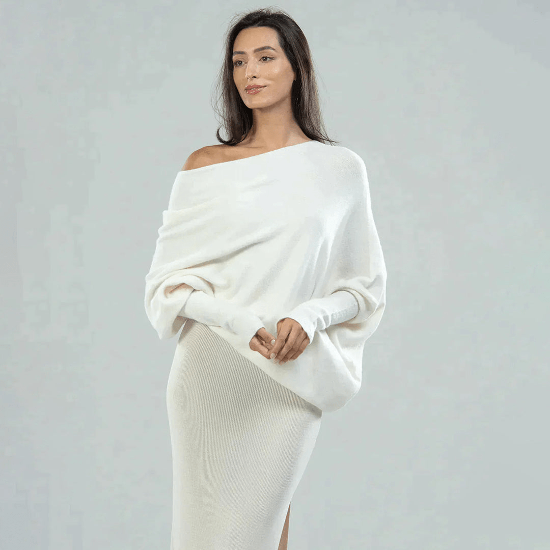 Stilla | Alsidig Pullover Med Off the Shoulder Dame Pullover Jumper Vest