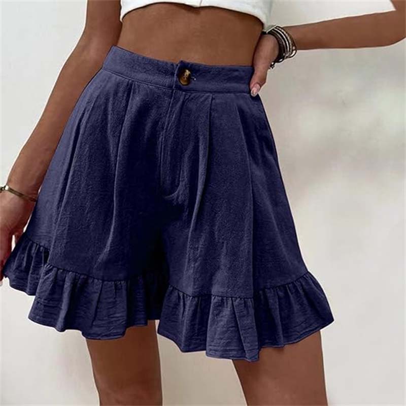 Stilla | Elegant Casual Ensfarvet Shorts