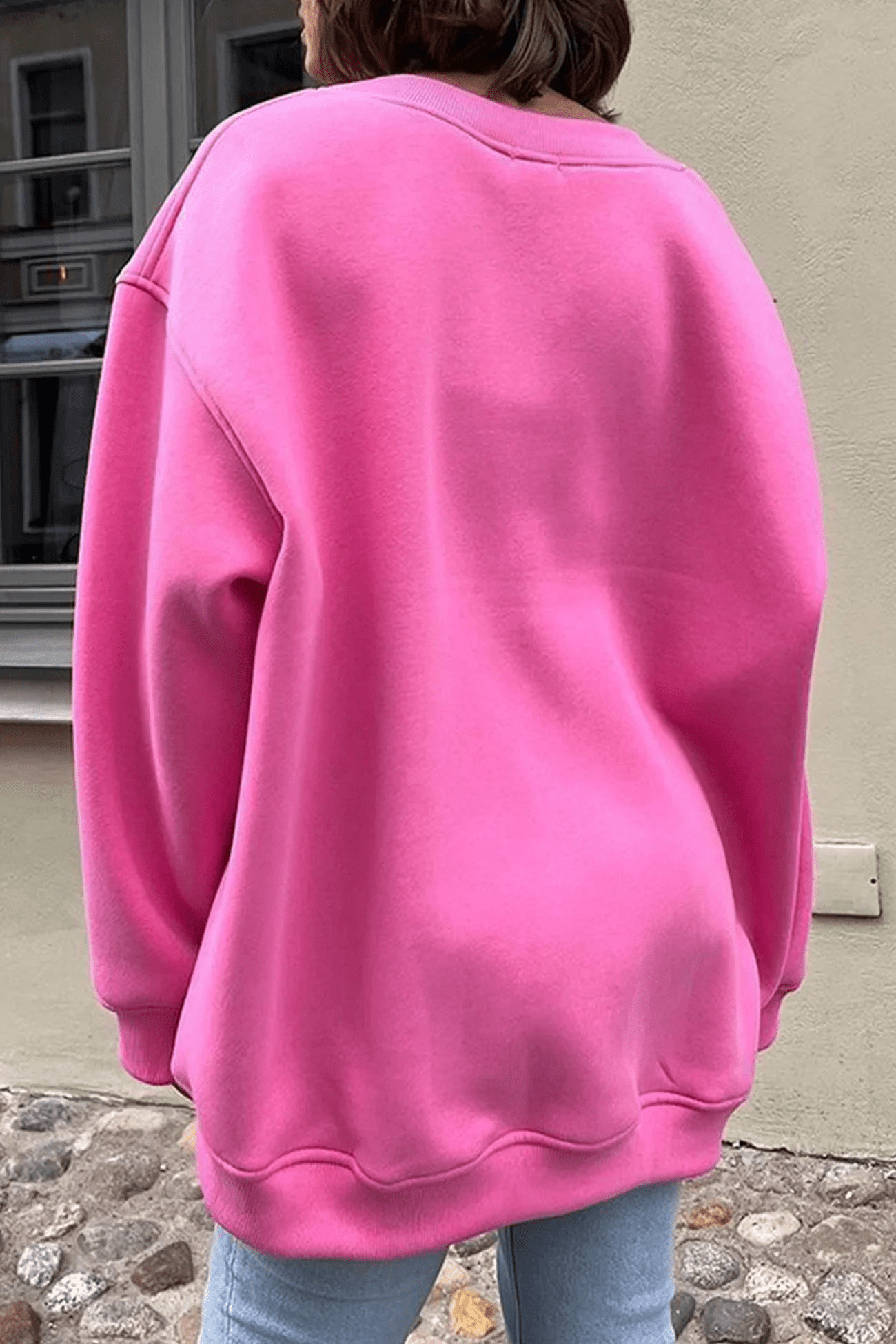 Stilla | Rundhalset Overdimensioneret Pullover Damenpullover Jumper Vest