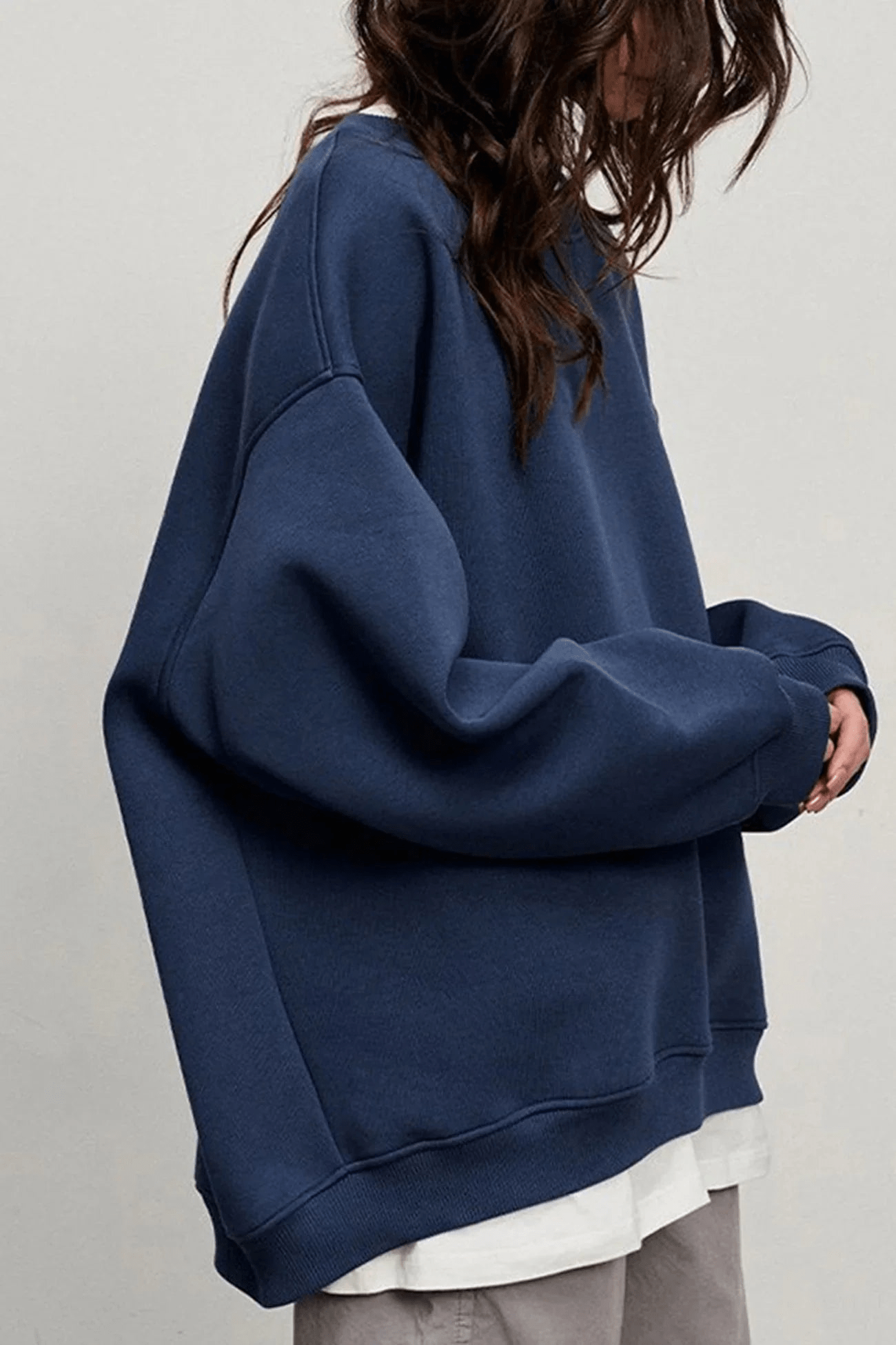 Stilla | Rundhalset Overdimensioneret Pullover Damenpullover Jumper Vest
