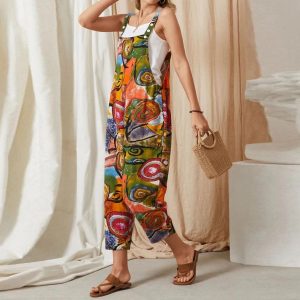 Stilla | Farverig Jumpsuit til Sommerbrug på udsalg