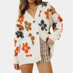 Stilla | Sød blomsterstrikket sweater