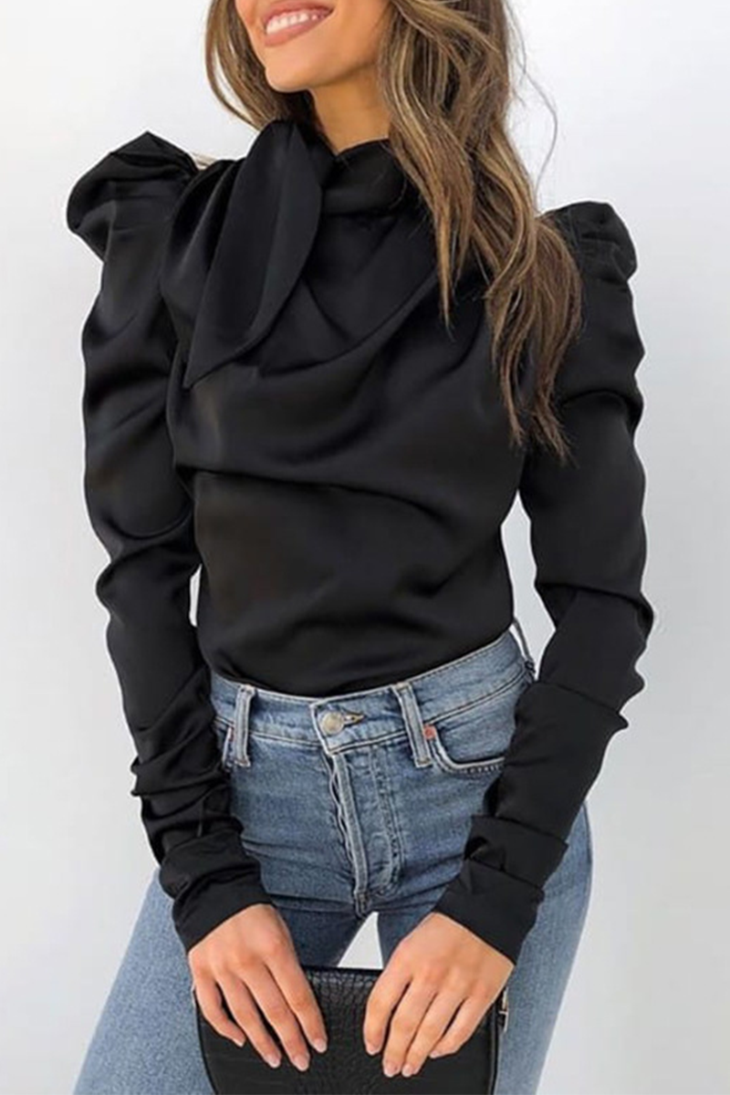 Stilla | Street Solid Fold Halv En Turtleneck Toppe Online nu