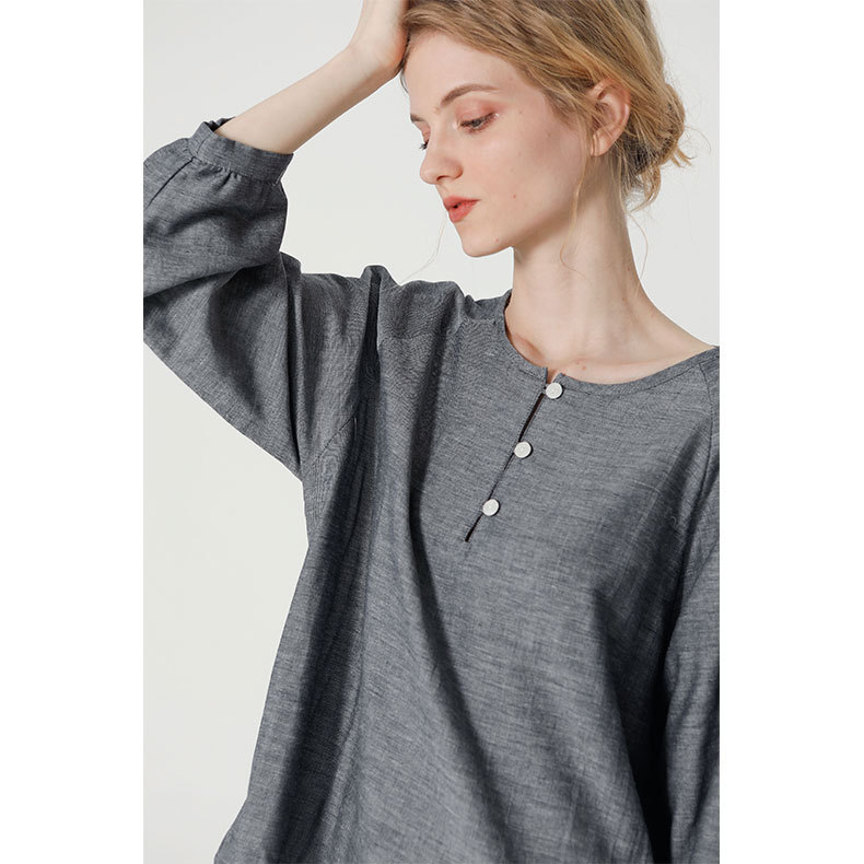 Stilla | Dame T-shirt Og Buksesæt Denim Stil Dobbelt Lag Mesh