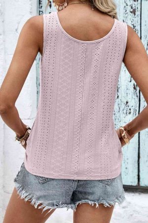 Stilla | Knapperlinje Detalje Øje Tank