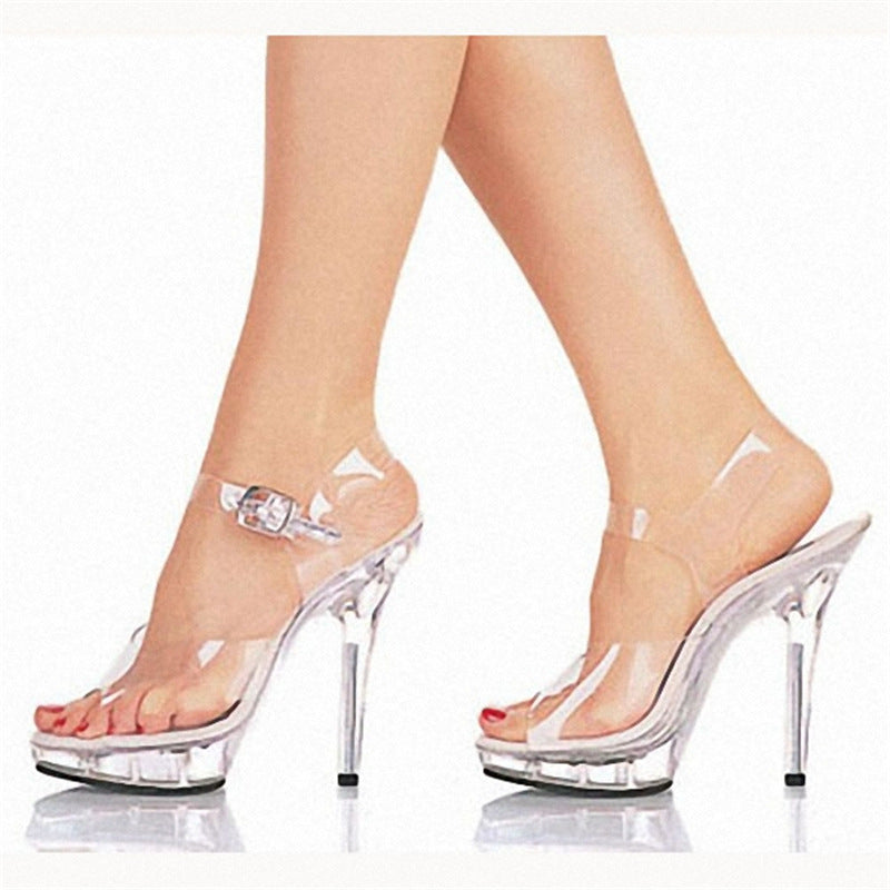 Stilla | Crystal Sandaler Platform Vandtæt Platform Højhælede