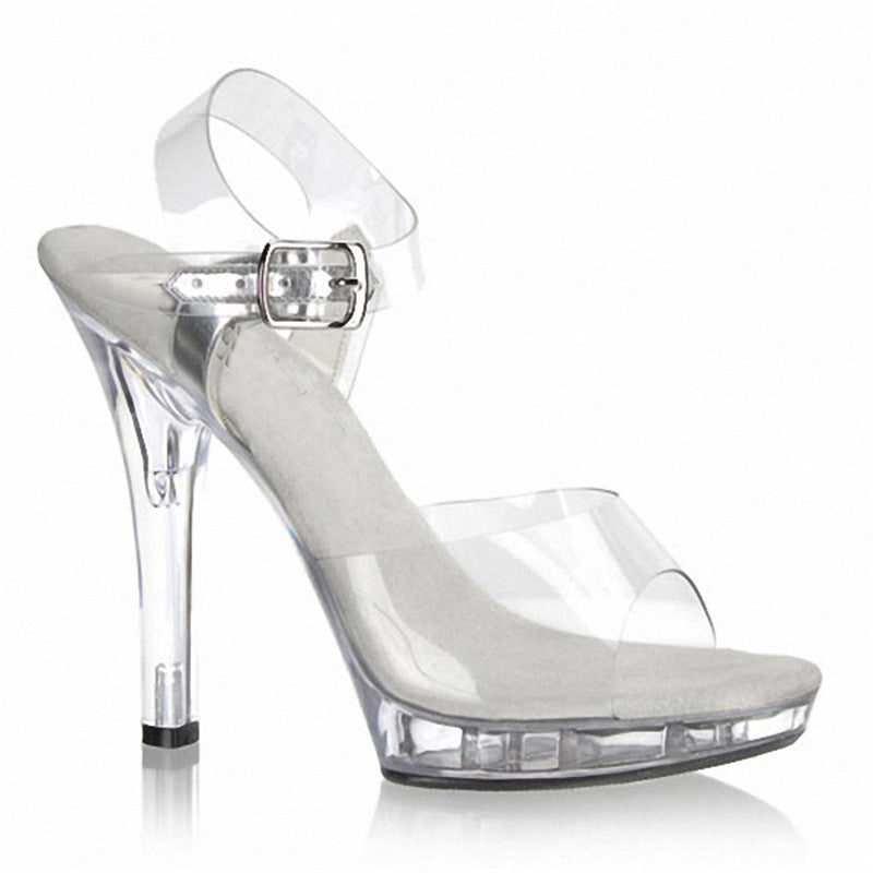 Stilla | Crystal Sandaler Platform Vandtæt Platform Højhælede