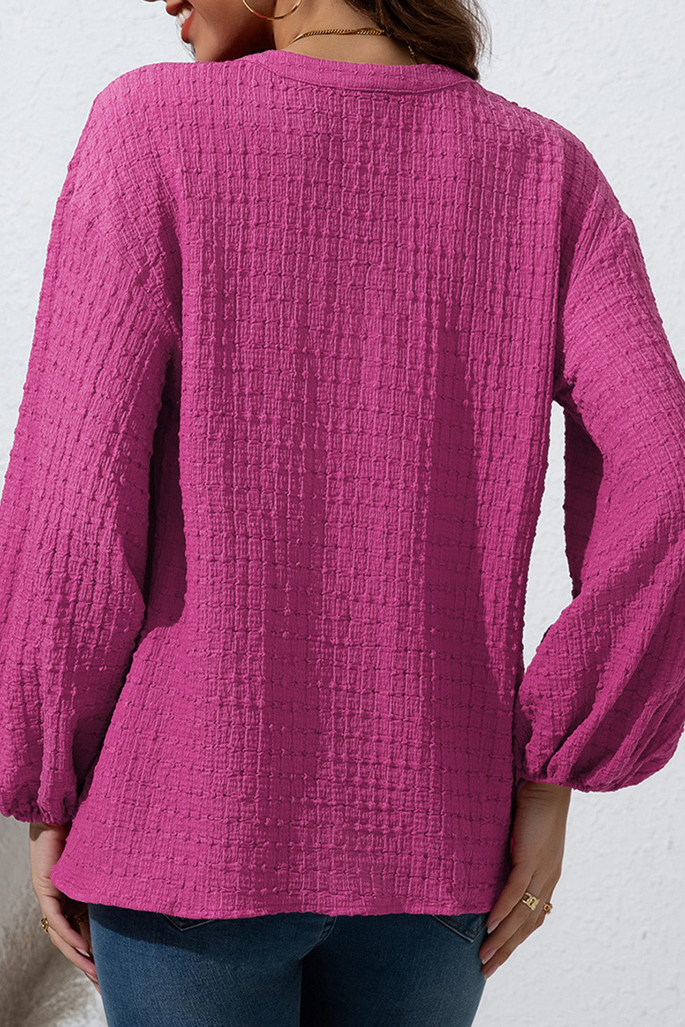 Stilla | Dot Balloon Sleeve Shirt Online salg