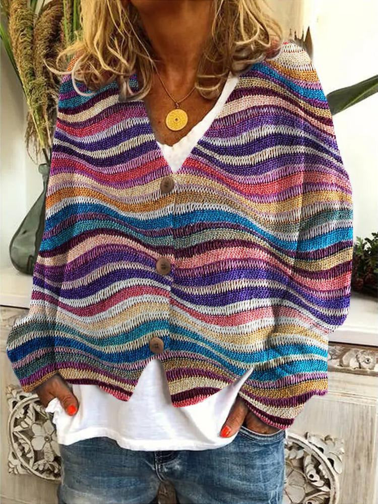 Stilla | Blød Cardigan Med Print til Kvinder Online Hot Salg